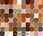 Vector Set Of Skin Tone Swatches