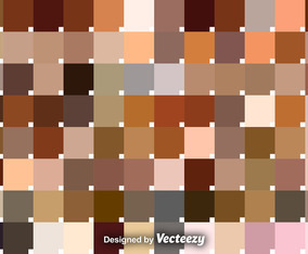 Vector Set Of Skin Tone Swatches