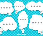 Vector Flat Style Speech Bubbles