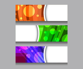 Free Vector Colorful Header