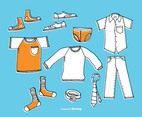 Hand Drawn Men's Clothing Vectors