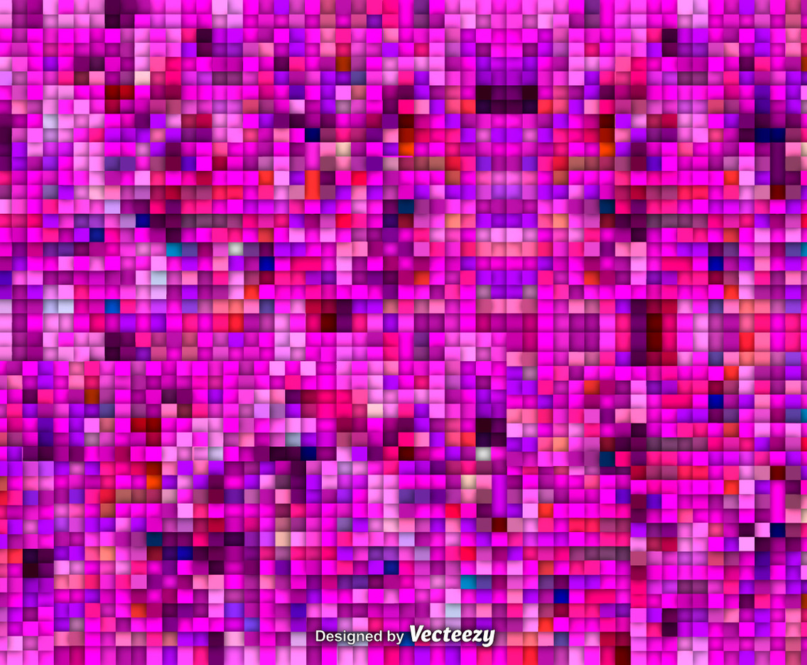 Pink Mosaic Vector Background