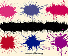 Vector Paint Splashes Set