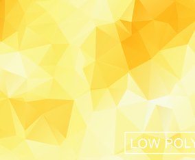 Yellow Geometric Low Poly Style Illustration Vector