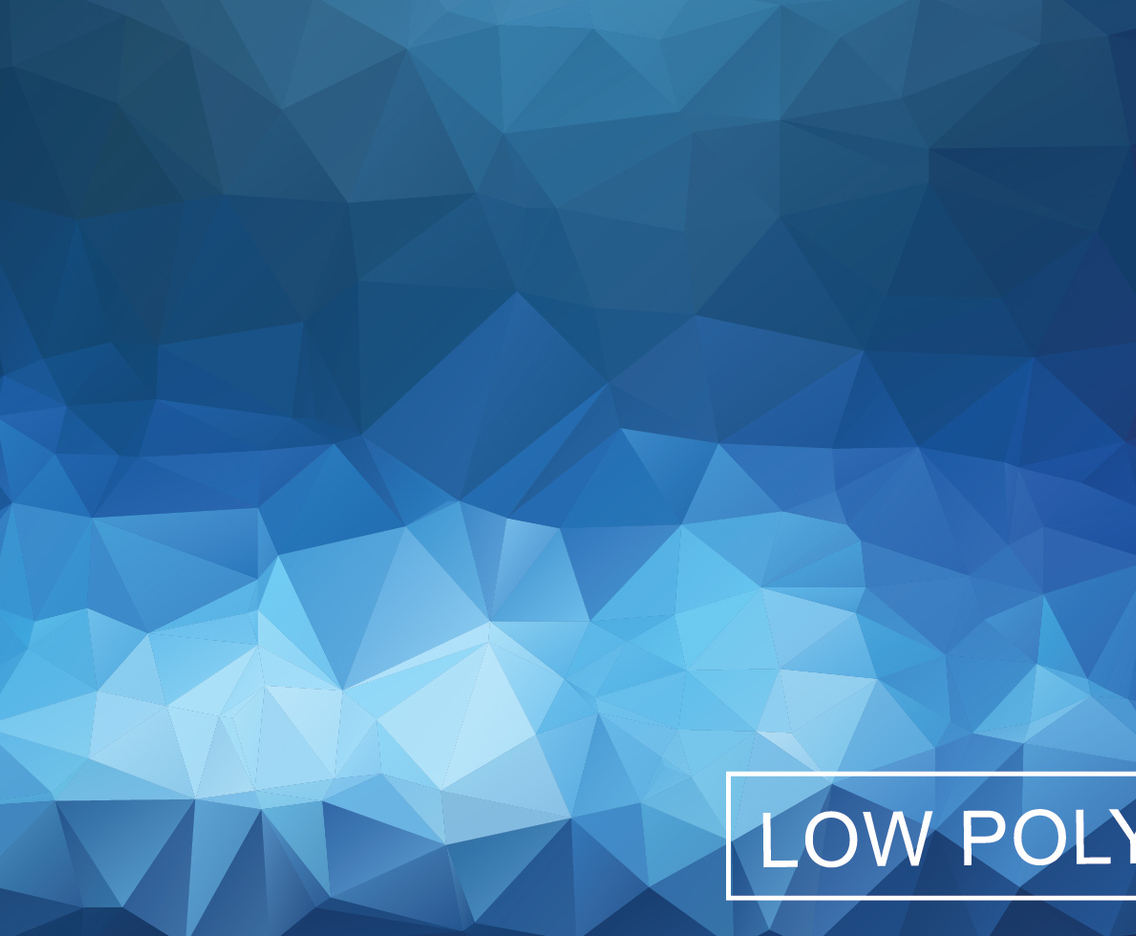 Cobalt Geometric Low Poly Style Illustration Vector
