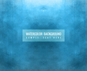 Free Vector Blue Watercolor Background