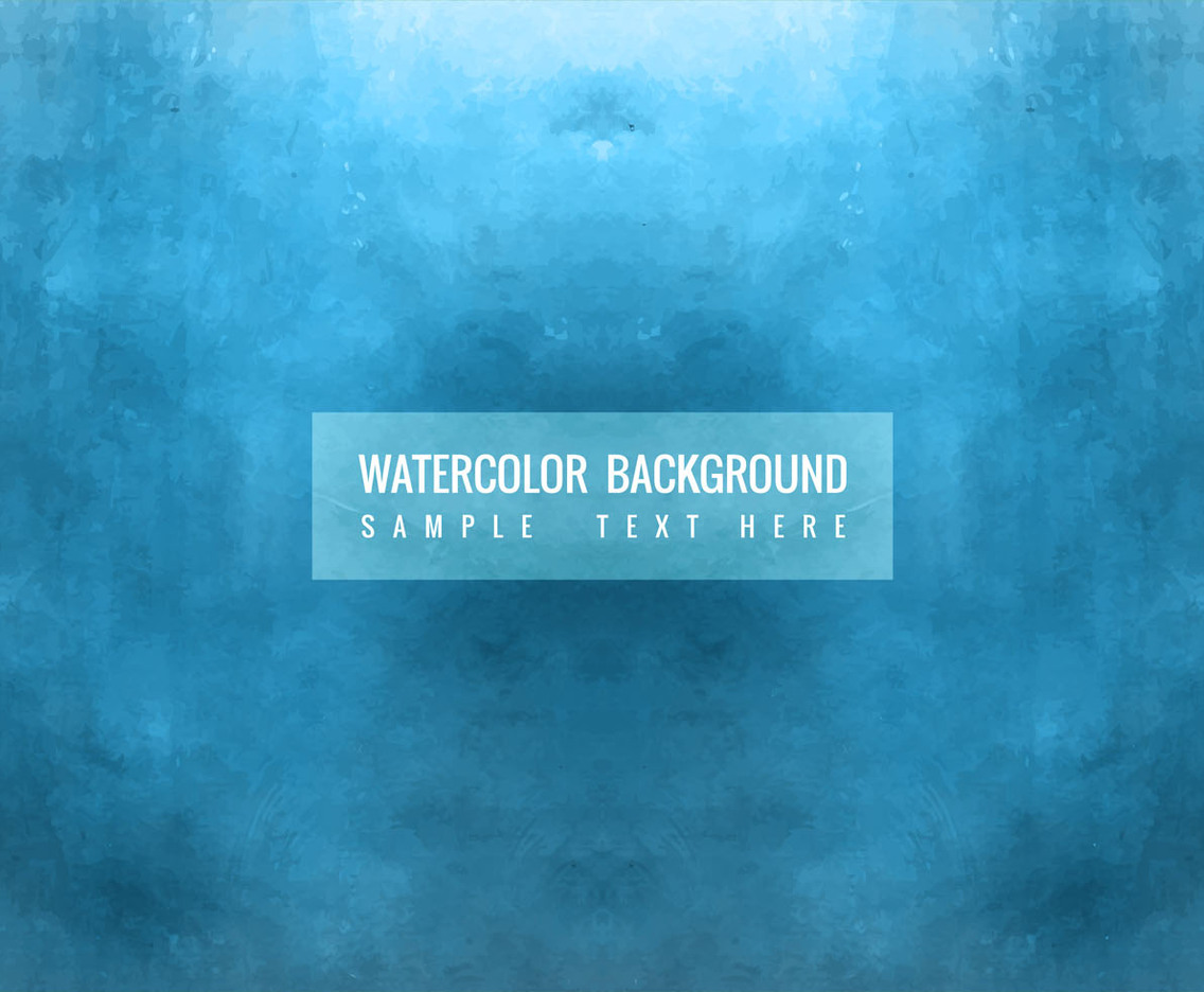 Free Vector Blue Watercolor Background