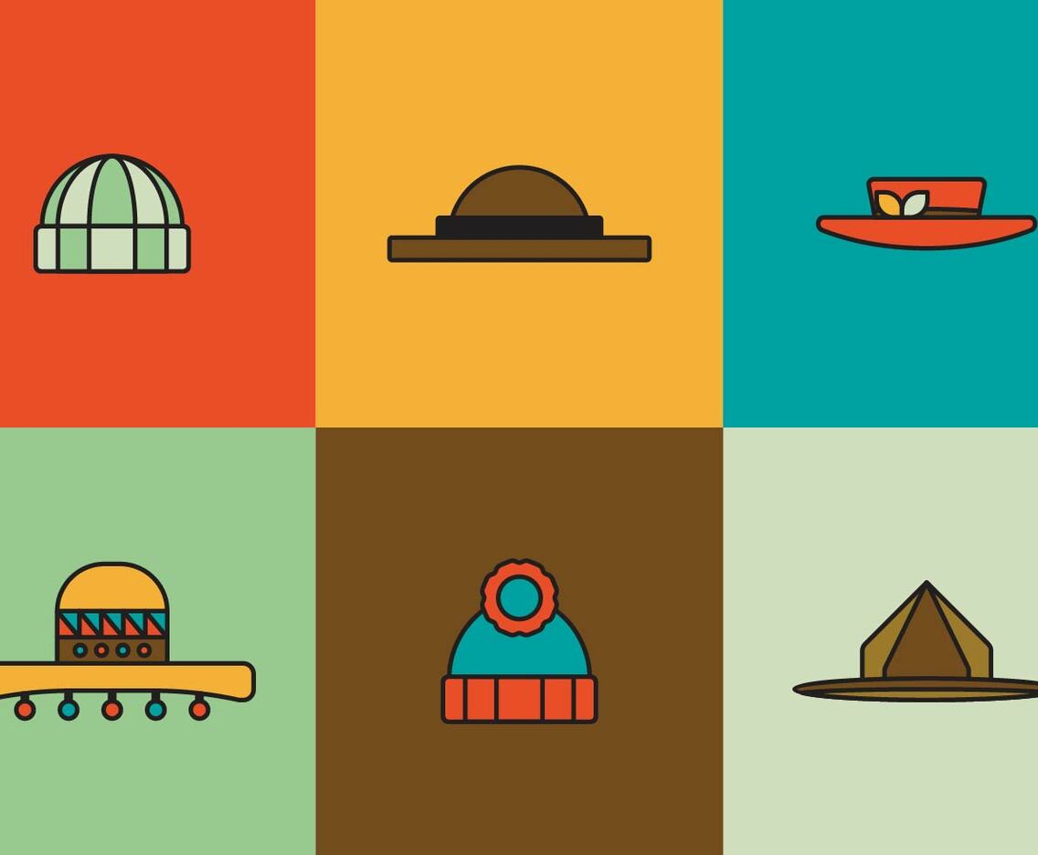 Free Hats Vector Pack