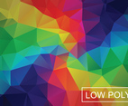 Rainbow Geometric Low Poly Style Illustration Vector