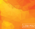Orange Geometric Low Poly Style Illustration Vector