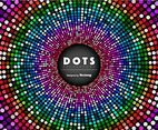 Vector Abstract Background With Colorful Dots