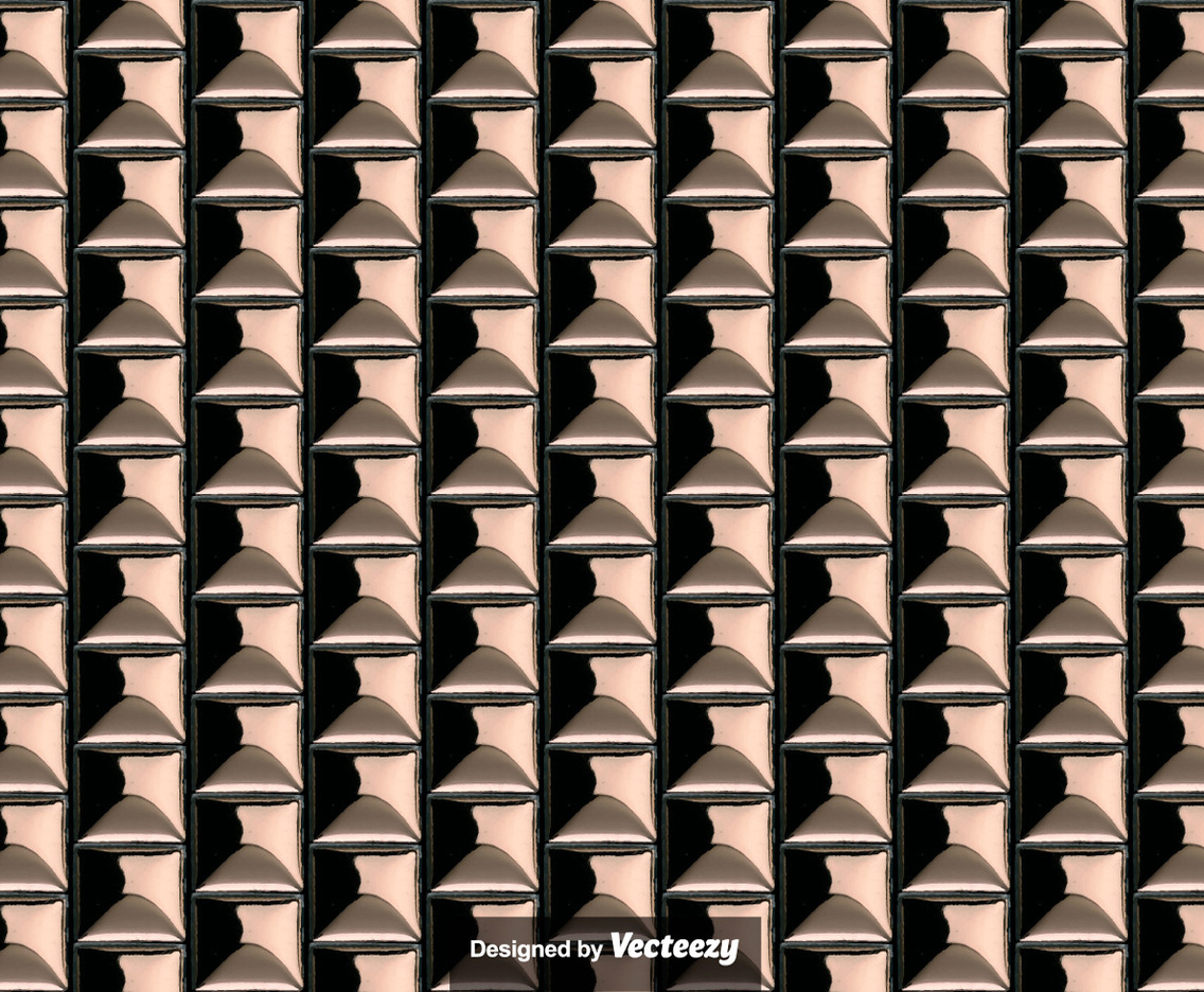 Seamless Pattern Of Bronze Metallic Tiles