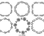 Hand Drawn Style Frames Set