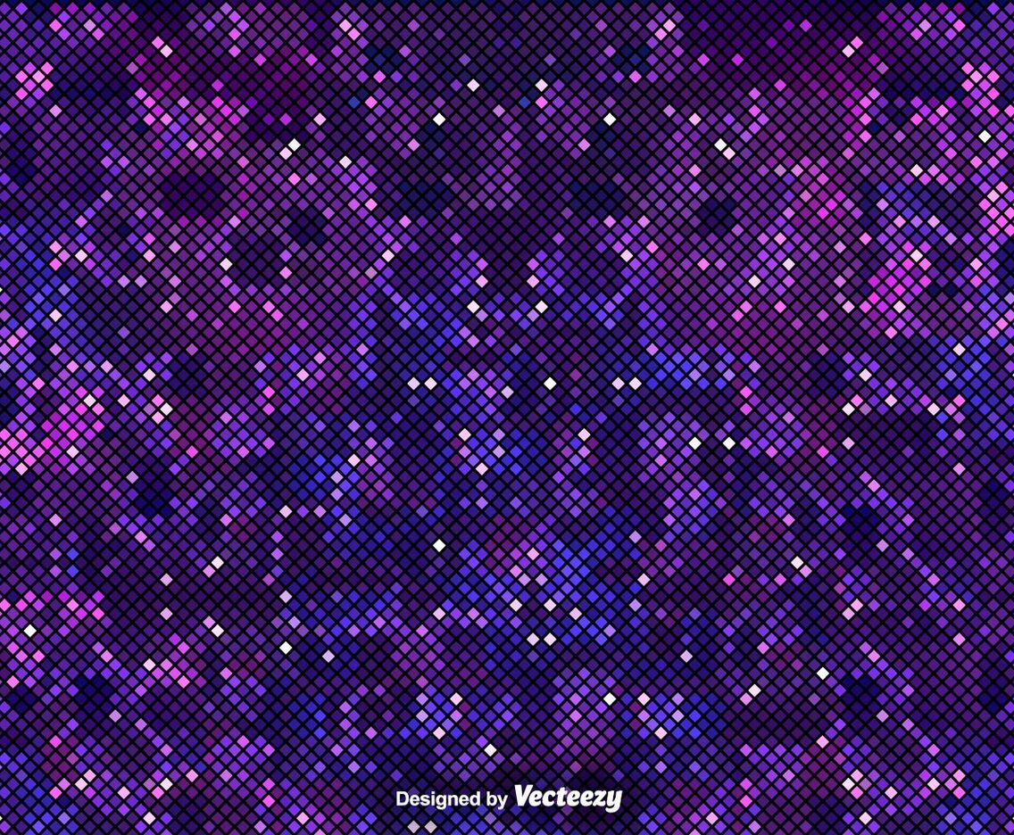 Pixelated Purple Background Of The Outer Space