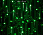 Green Circuit Board Vector Background