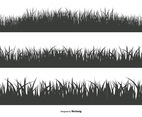 Grass Silhouette Shapes