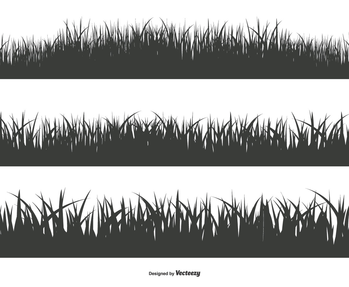 Grass Silhouette Shapes