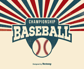 Retro Baseball Background