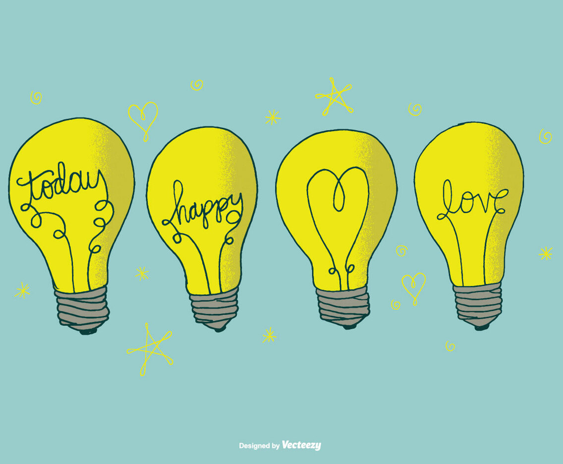 Hand Drawn Lightbulb Vectors