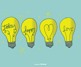 Hand Drawn Lightbulb Vectors
