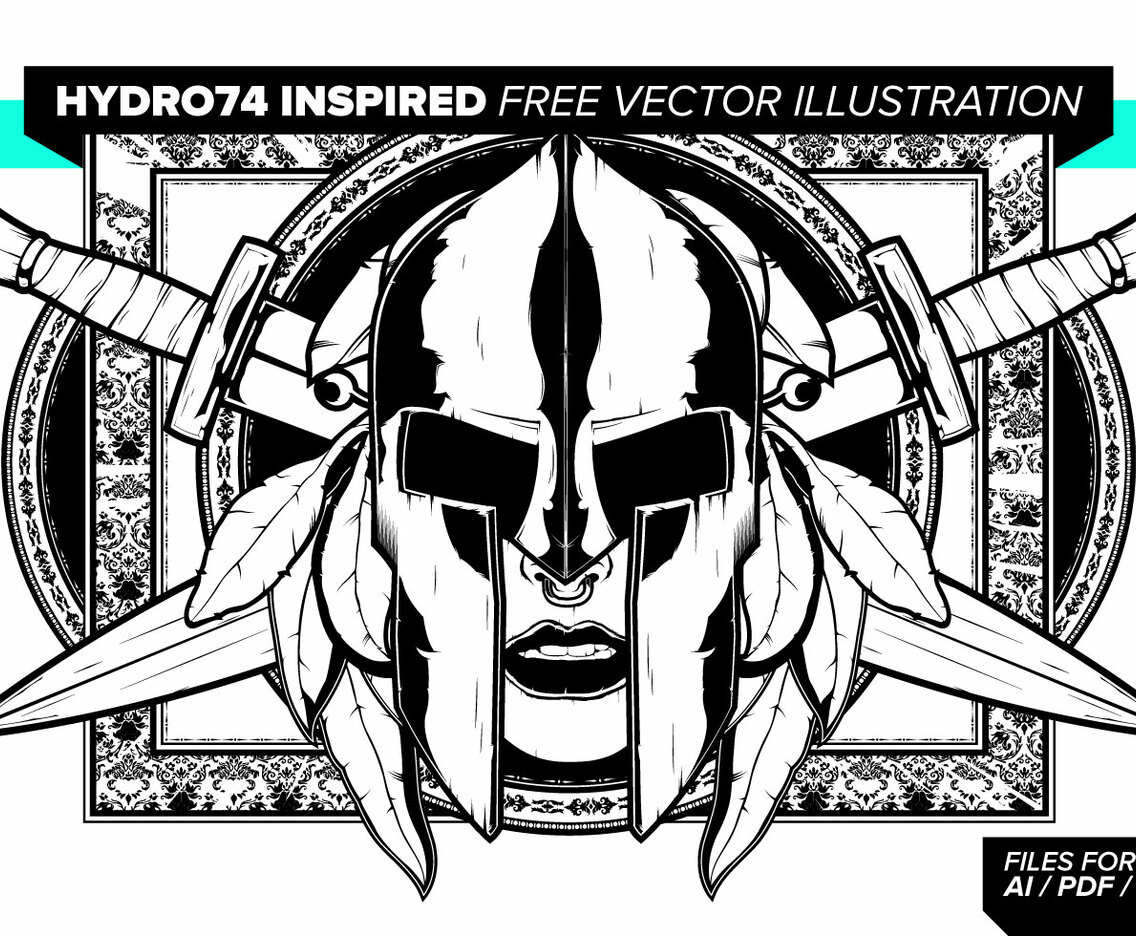Hydro74 Inspired Free Vector Illustration