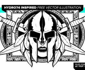 Hydro74 Inspired Free Vector Illustration