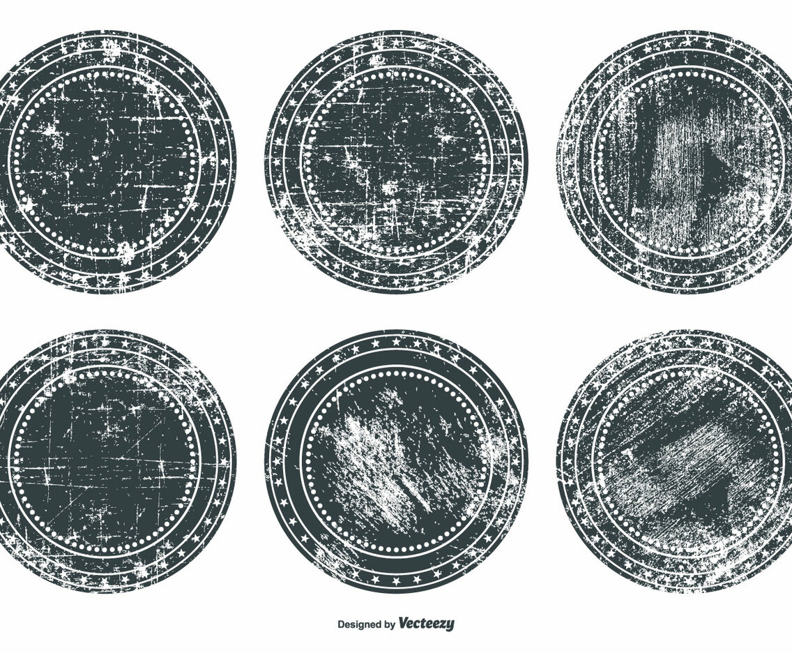 Grunge Badge Set