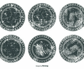 Grunge Badge Set