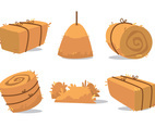 Hay Bale Vector Set