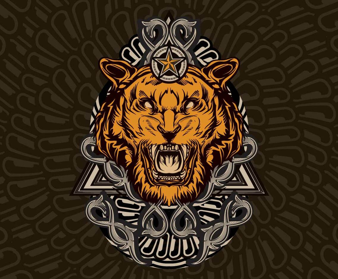 Vintage Tiger Poster