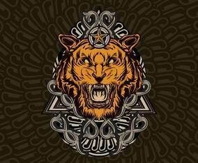 Vintage Tiger Poster