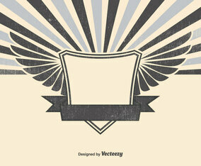 Blank Retro Sunburst Background