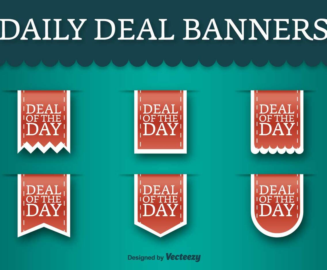 Deal Of The Day Vector Labels - Vector Discount Tags