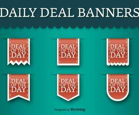 Deal Of The Day Vector Labels - Vector Discount Tags