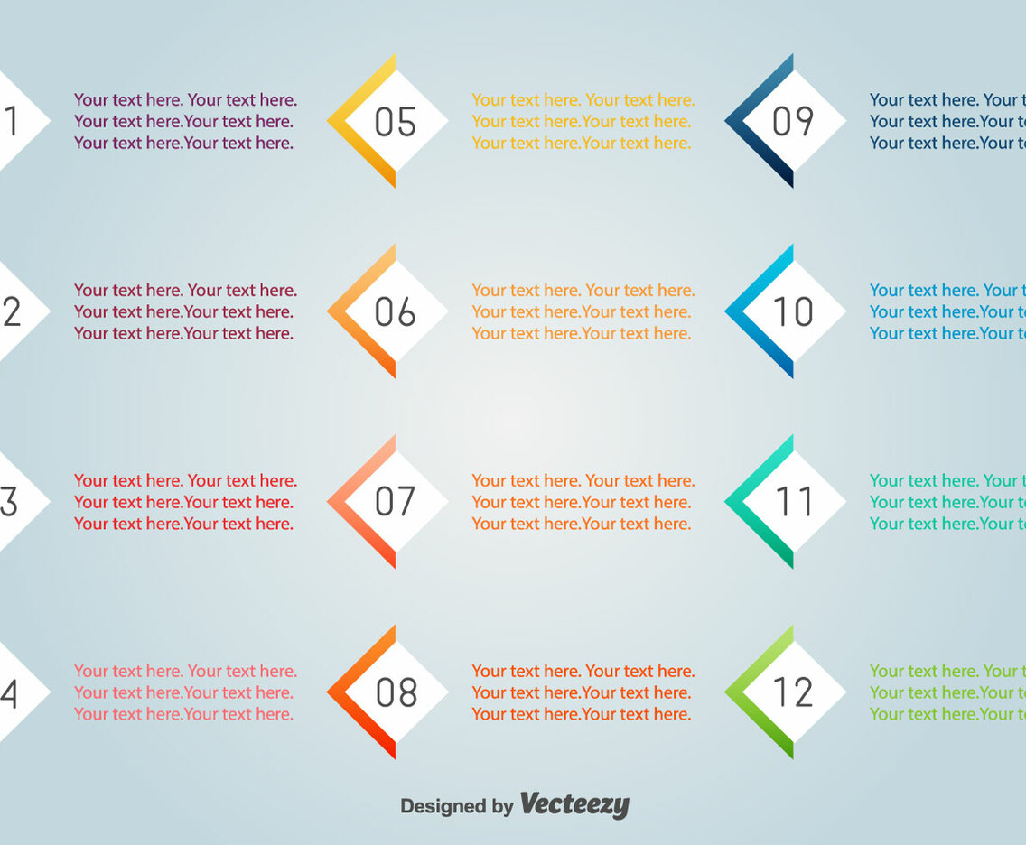 Vector Bullet Points With Numbers