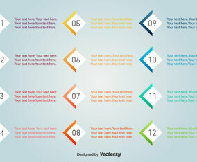 Vector Bullet Points With Numbers