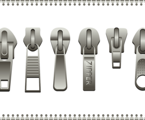 Free Steel Zipper Pull Vector