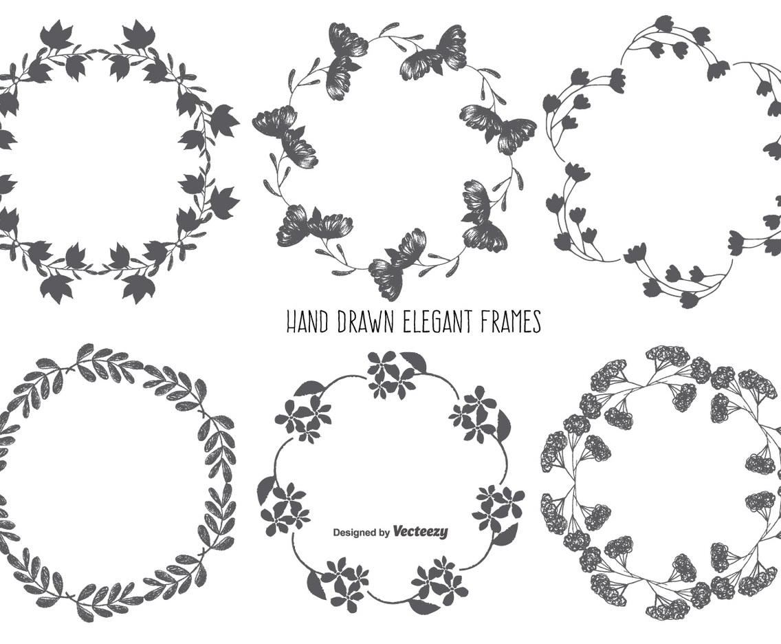 Hand Drawn Style Frame Set