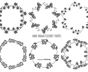 Hand Drawn Style Frame Set