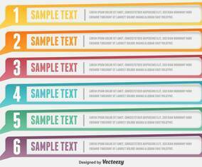 Design Clean Number VECTOR Banners Template