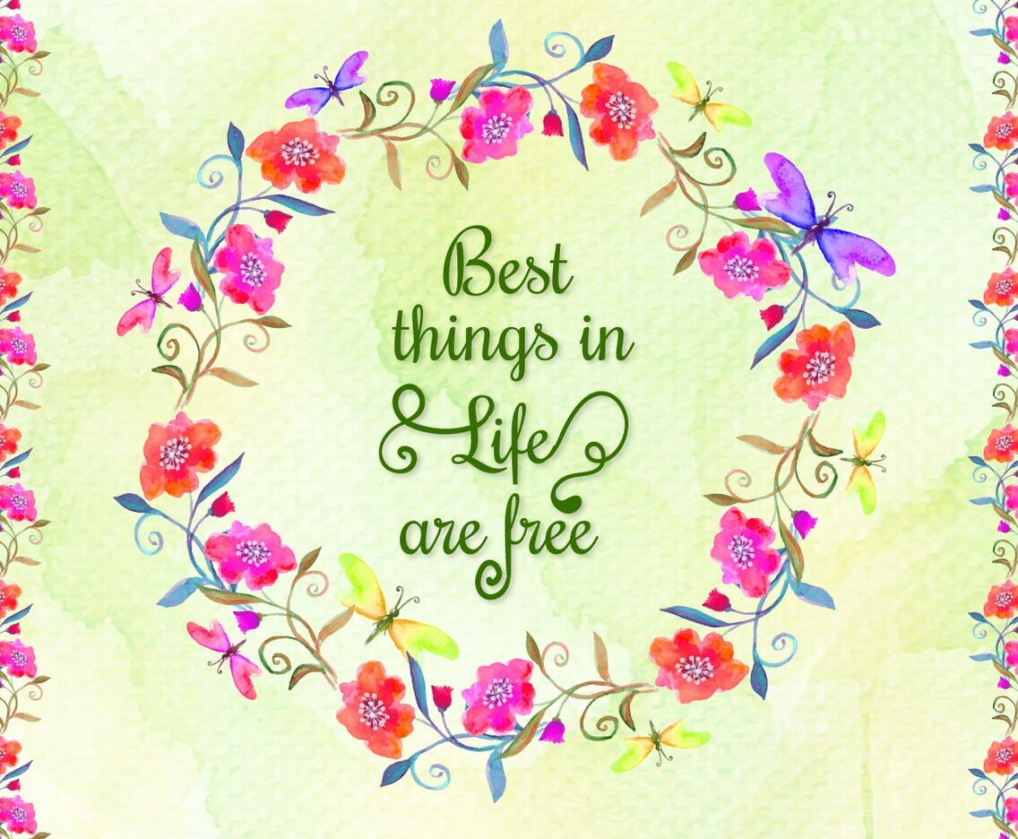 Free Vector Watercolor Floral Butterfly Background