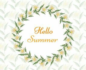 Free Vector Watercolor Summer Background