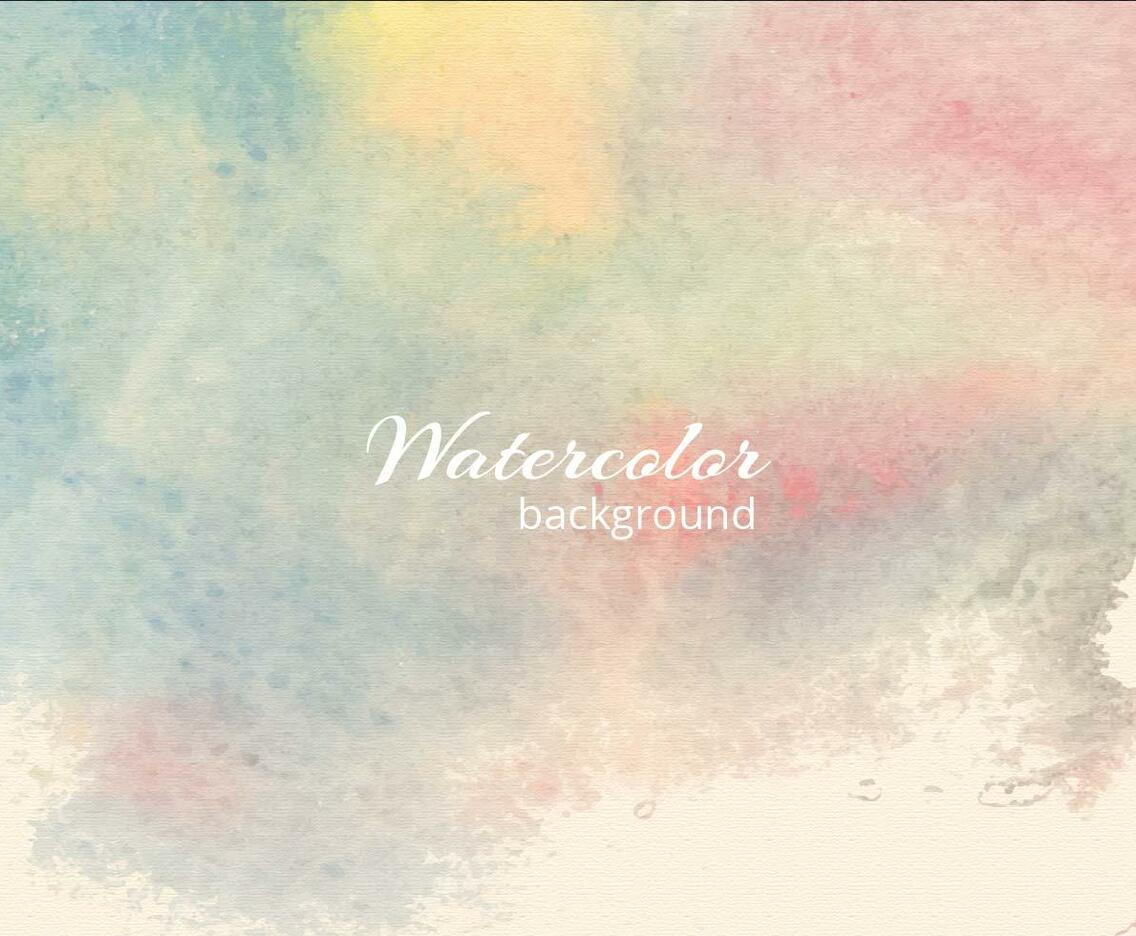 Free Vector Soft Watercolor Blue Background