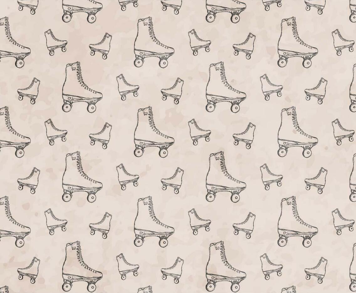 Free Vector Roller Skates Seamless Pattern
