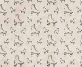 Free Vector Roller Skates Seamless Pattern