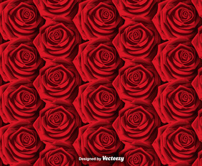 Vector Roses Background - SEAMLESS PATTERN