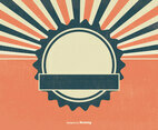 Blank Retro Sunburst Background