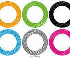 Scribble Style Circle Shapes