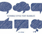 Pen Scribble Style Text Bubbles