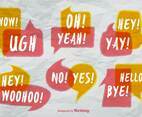 Speech Bubbles With Expressions - Vector Set